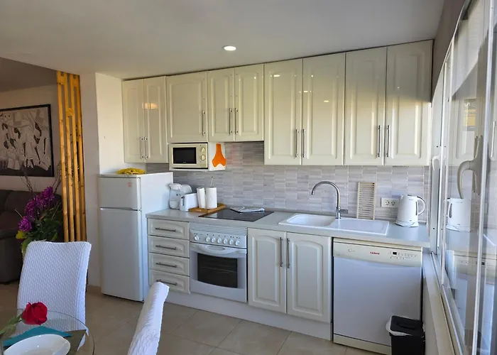 Jacaranda 2 By Sea And Beach, Pool, Very Central, Dishwasher, Wifi, Fantastic Seaview * Arona (Tenerife)