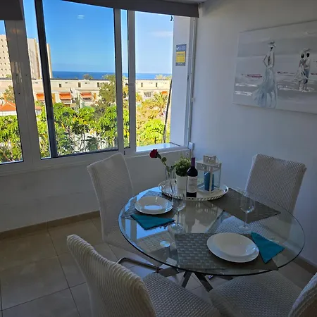 Jacaranda 2 By Sea And Beach, Pool, Very Central, Dishwasher, Wifi, Fantastic Seaview Arona (Tenerife)