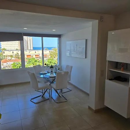 Jacaranda 2 By Sea And Beach, Pool, Very Central, Dishwasher, Wifi, Fantastic Seaview * Arona (Tenerife)